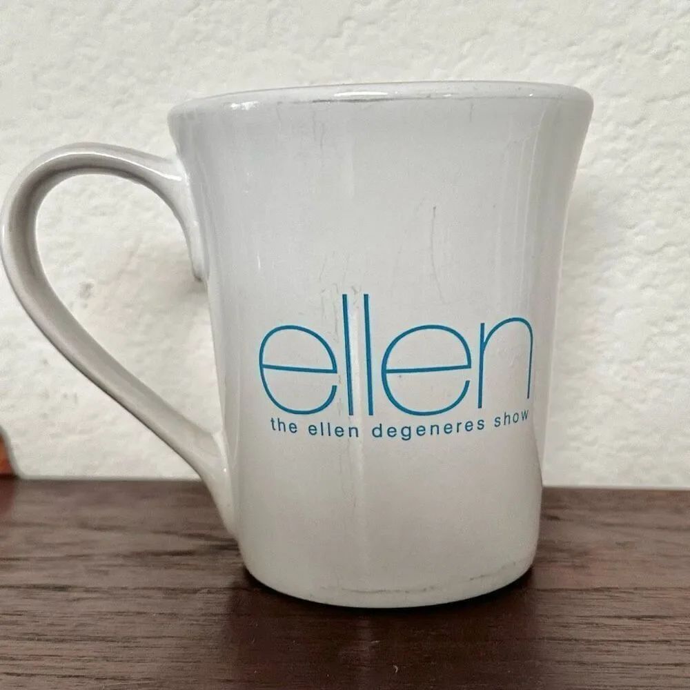 ELLEN Flared Mug "the ellen degeneres show" Blue Lettering